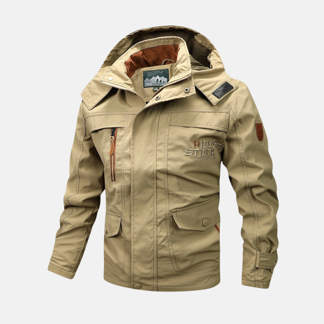 Wavlynn Nordisk men's loose-fit windproof water-resistant shell jacket for travel and outdoor wear