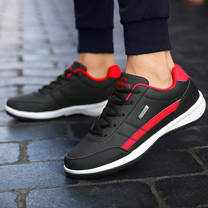 Liam white orthopedic sneakers waterproof synthetic leather arch support slip-resistant sole