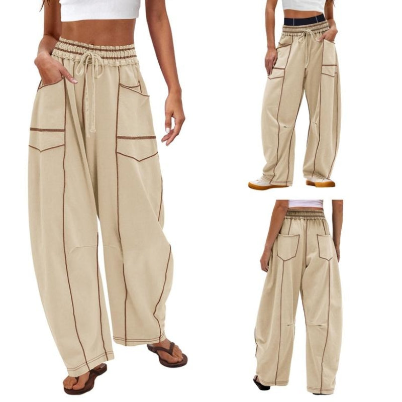 Vera Côte barrel sweatpants high-rise wide-leg unisex lounge pants soft breathable fabric