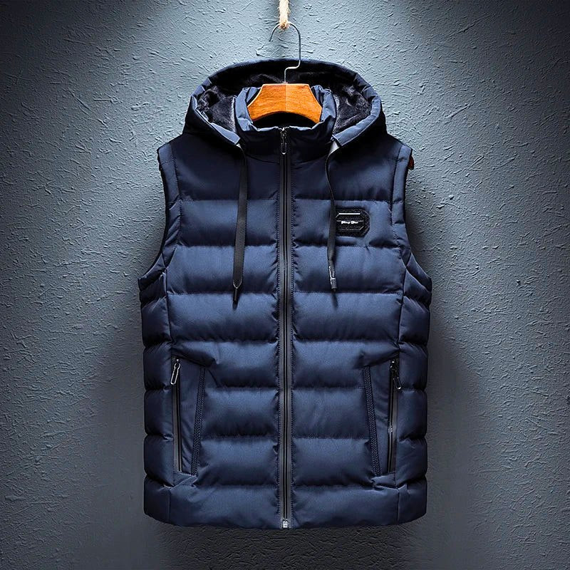 Briar Mont hooded puffer vest with full-zip closure and roomy pockets in cozy cotton