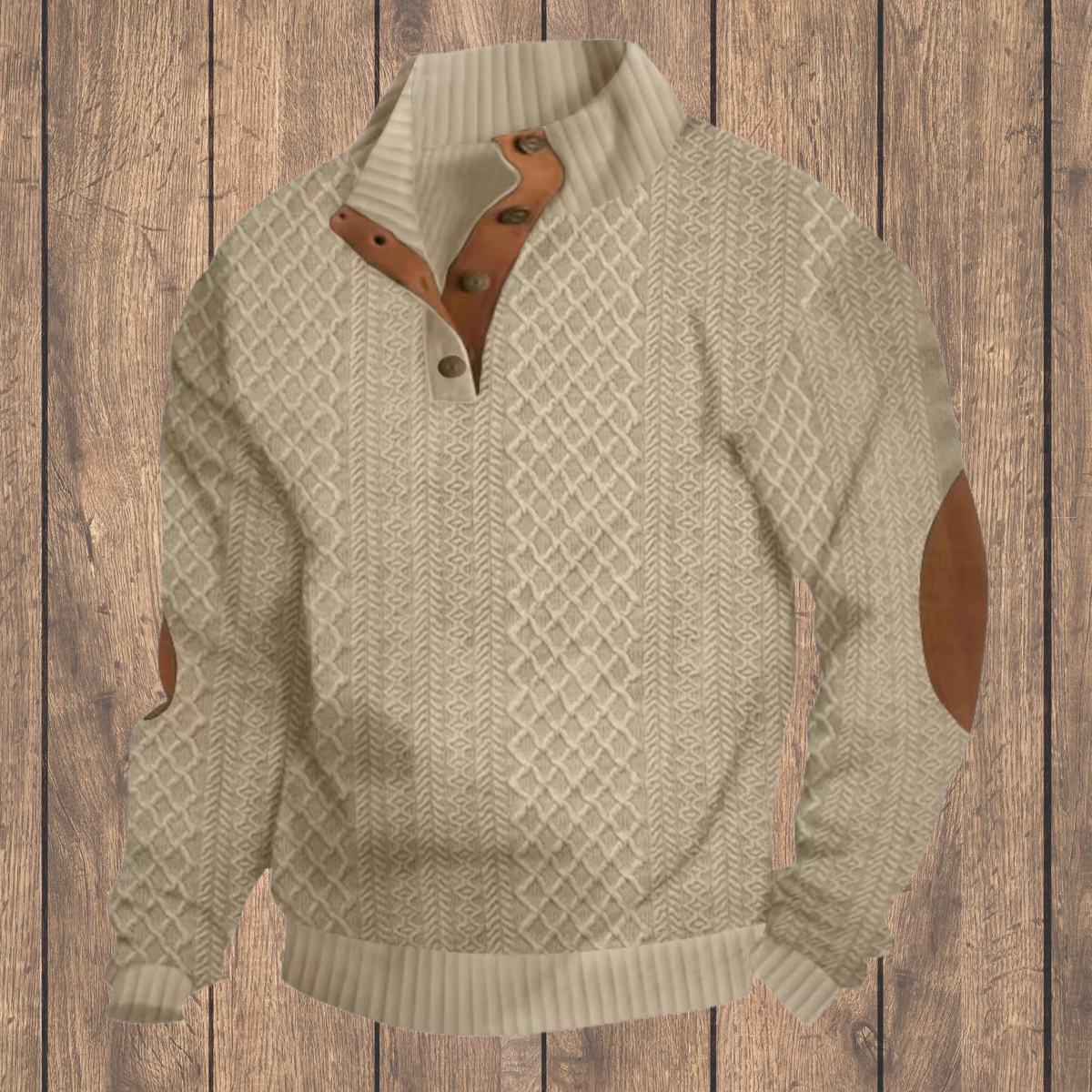 Timberline retro-style pullover in warm tones, cozy relaxed fit with vintage-inspired knit design