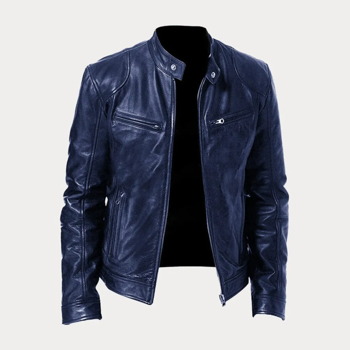 Men's black Blackout™ casual jacket with sleek structured design and refined sophisticated style