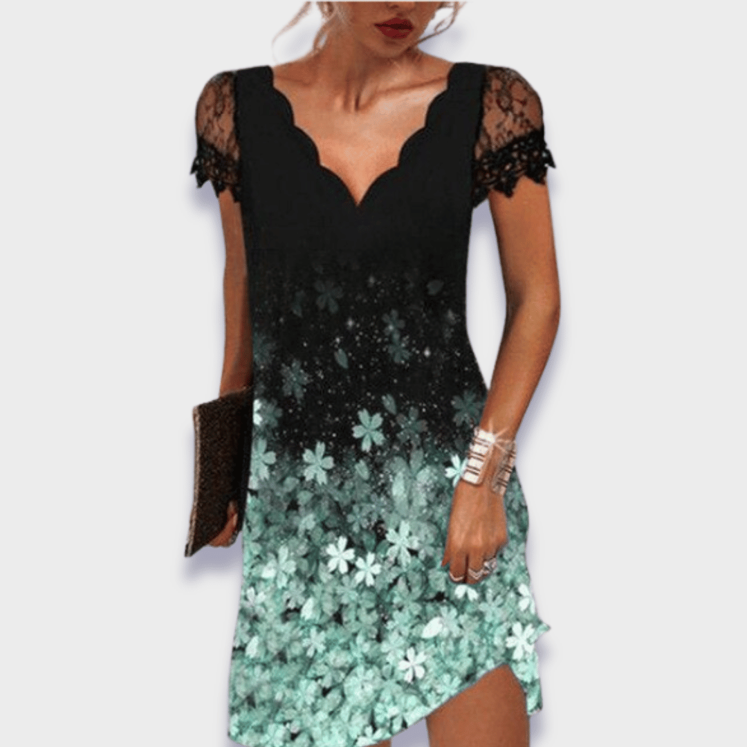 Women's elegant evening dress with tummy control, figure-flattering silhouette in refined feminine style