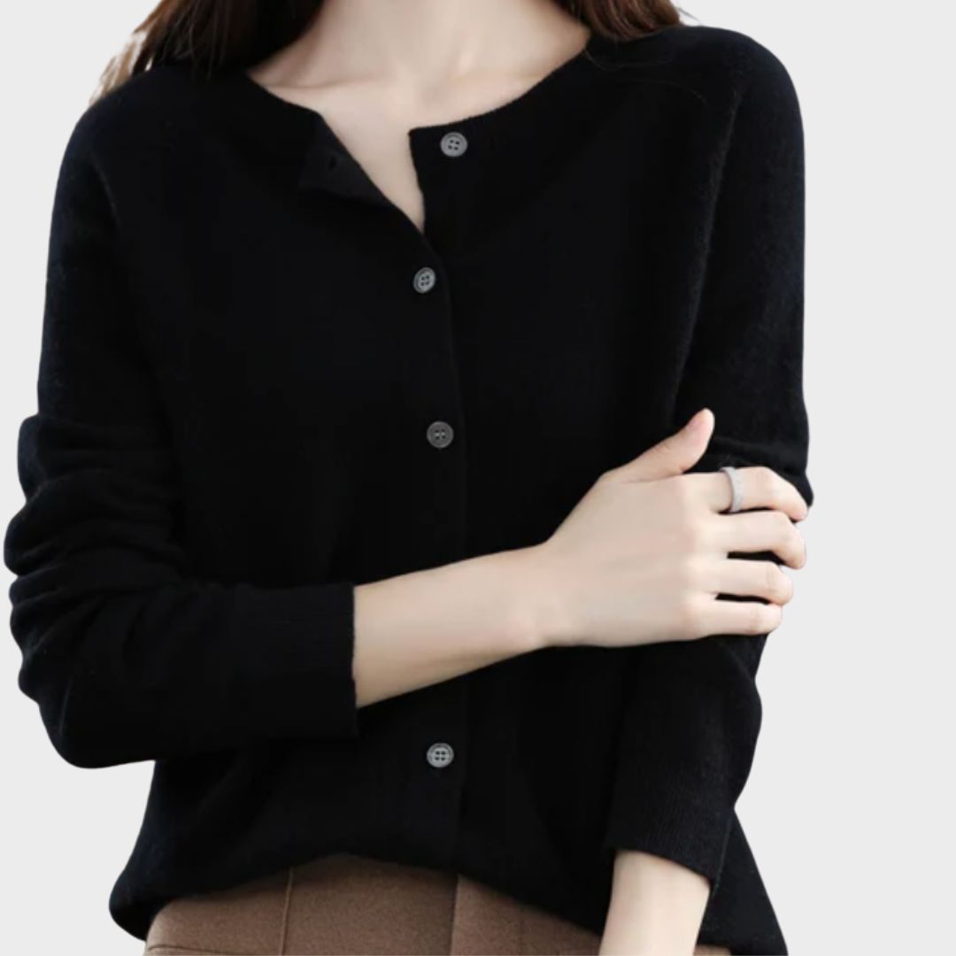 Bella™ stylish cardigan in premium fabric with relaxed flattering silhouette for effortless layering