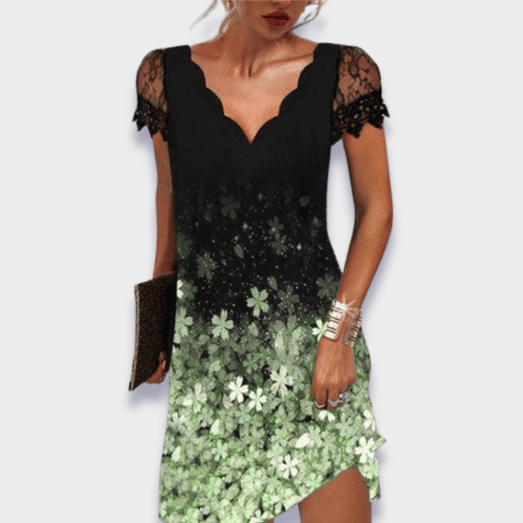 Women's elegant tummy control evening dress in classic silhouette with flattering structured fit