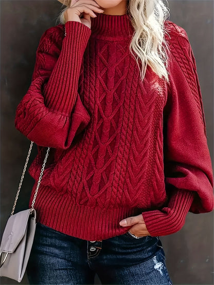 Mia casual long sleeve sweater relaxed silhouette soft breathable knit for effortless everyday style