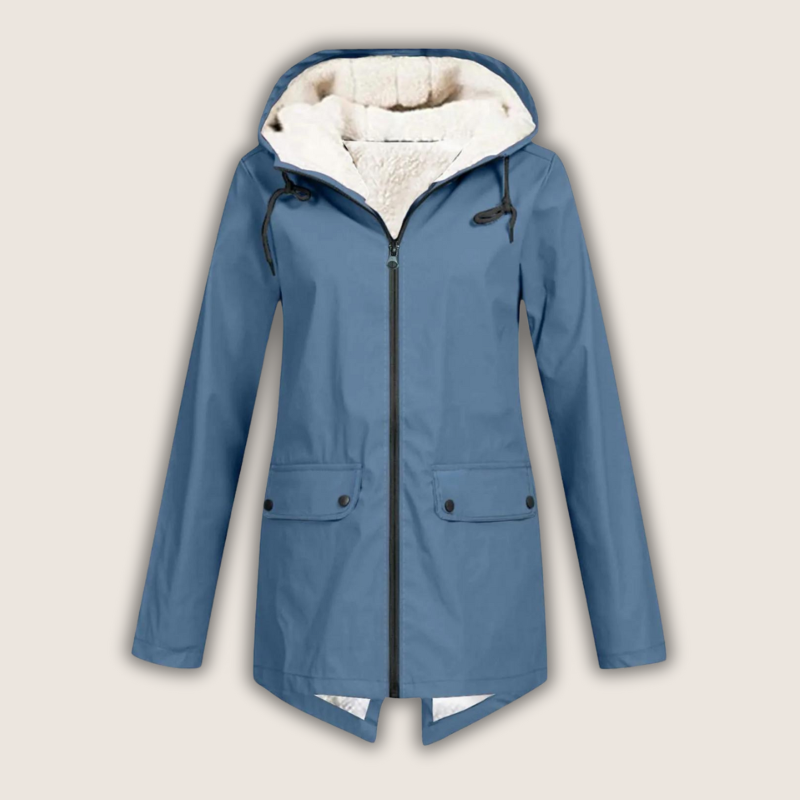 ThermaShell windproof waterproof rain jacket lightweight stylish outdoor protection all-weather shell coat