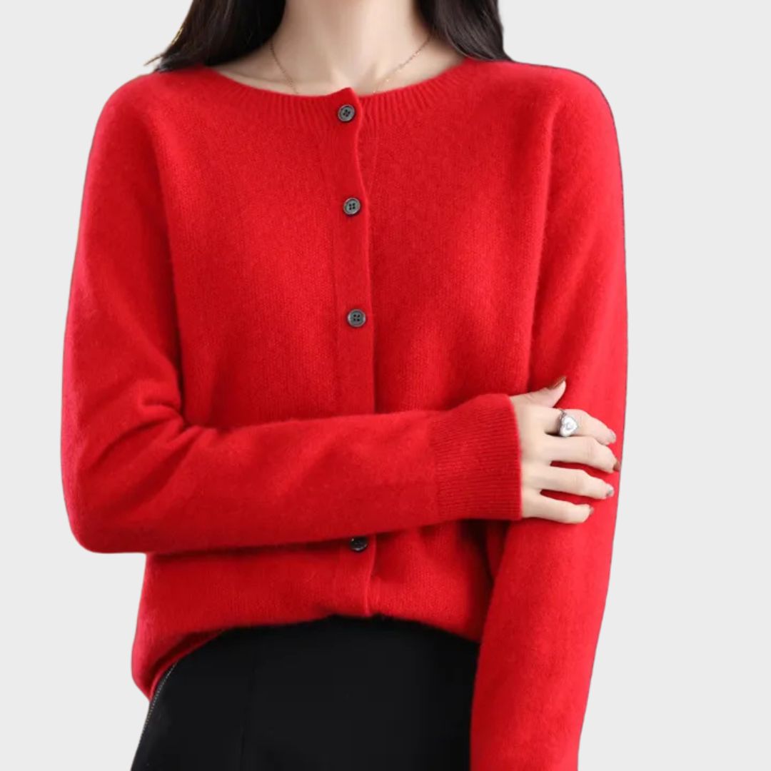 Bella™ stylish cardigan in premium fabric with relaxed flattering silhouette for effortless layering