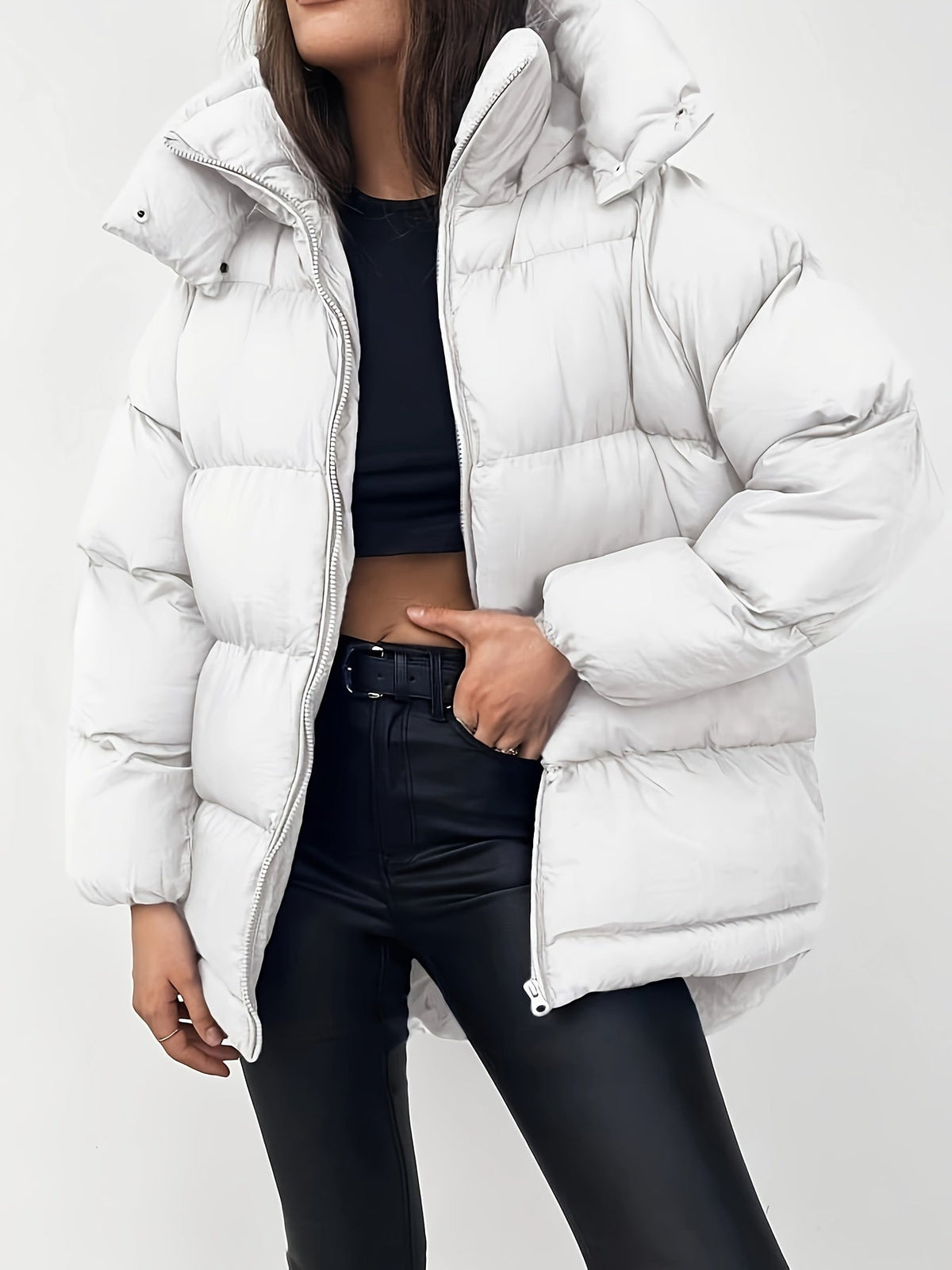 Wavlynn Fiona women's winter puffer jacket lightweight insulated sleek silhouette chic style