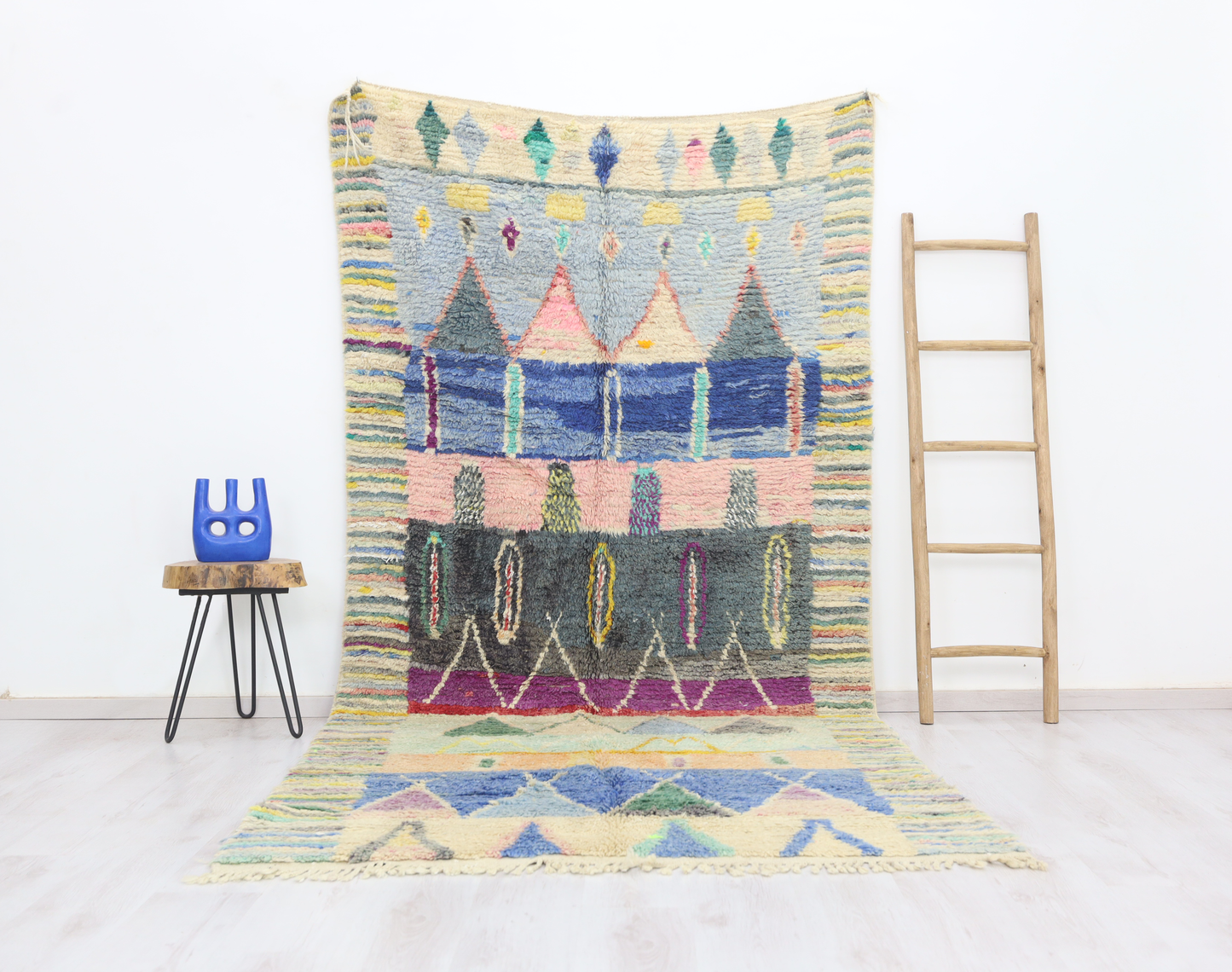 Tazemmurt Moroccan Rug 5'2" x 10'5" - Wavlynn