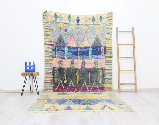 Tazemmurt Moroccan Rug 5'2" x 10'5" - Wavlynn