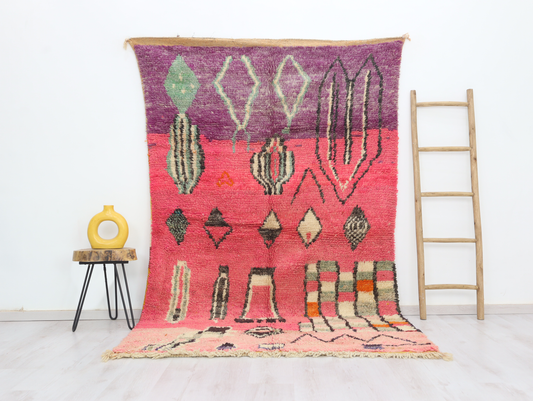 Agraw Moroccan Rug 5'4" x 8'9" - Wavlynn