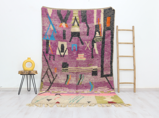 Ameqqran Moroccan Rug 5'4" x 9'0" - Wavlynn