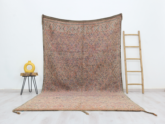 Imru Vintage Moroccan Rug 6'2" x10'7" - Wavlynn