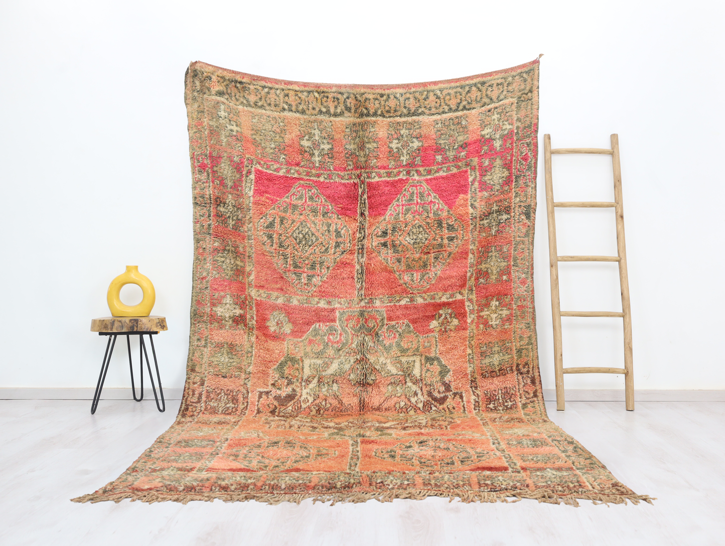 Tayda Vintage Moroccan Rug 6'3" x10'3" - Wavlynn
