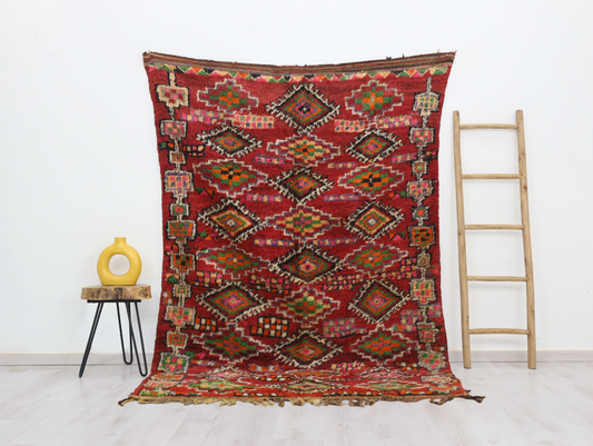 Tifella Vintage Moroccan Rug 5'7" x7'8" - Wavlynn