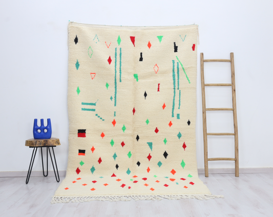 Damya Moroccan Rug 5'2" x 8'5" - Wavlynn