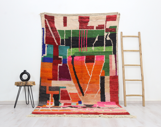 Taferujt Moroccan Rug 5'3" x 8'6" - Wavlynn