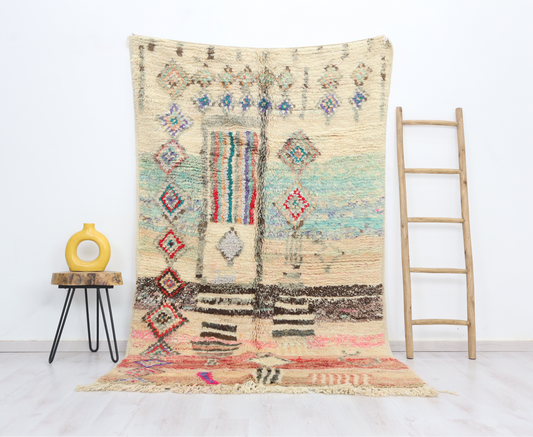 Aphnda Moroccan Rug 4'9" x 8'3" - Wavlynn