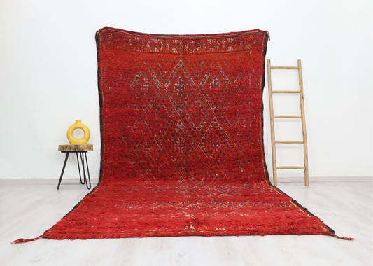 Azenzar Vintage Moroccan Rug  6'5" x 12'0" - Wavlynn