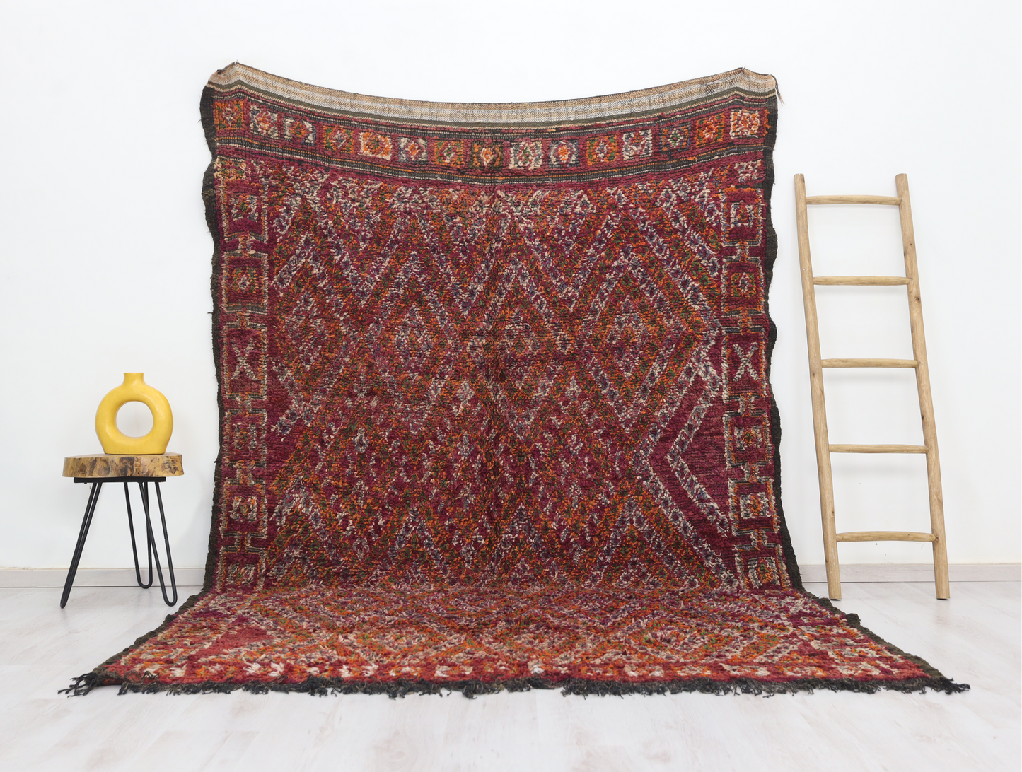 Afuray Vintage Moroccan Rug  6'9" x 9'6" - Wavlynn