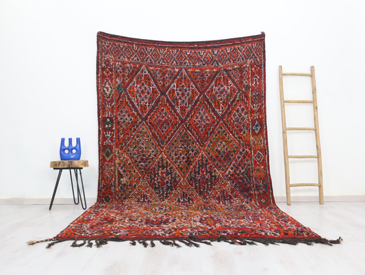 Amellalun Vintage Moroccan Rug  6'1" x 10'3" - Wavlynn