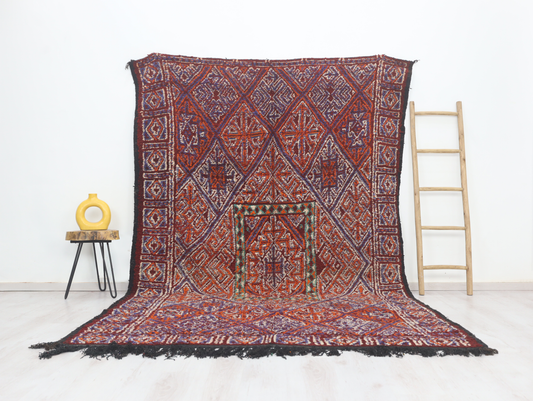 Tadrest Vintage Moroccan Rug  6'8" x 10'6" - Wavlynn