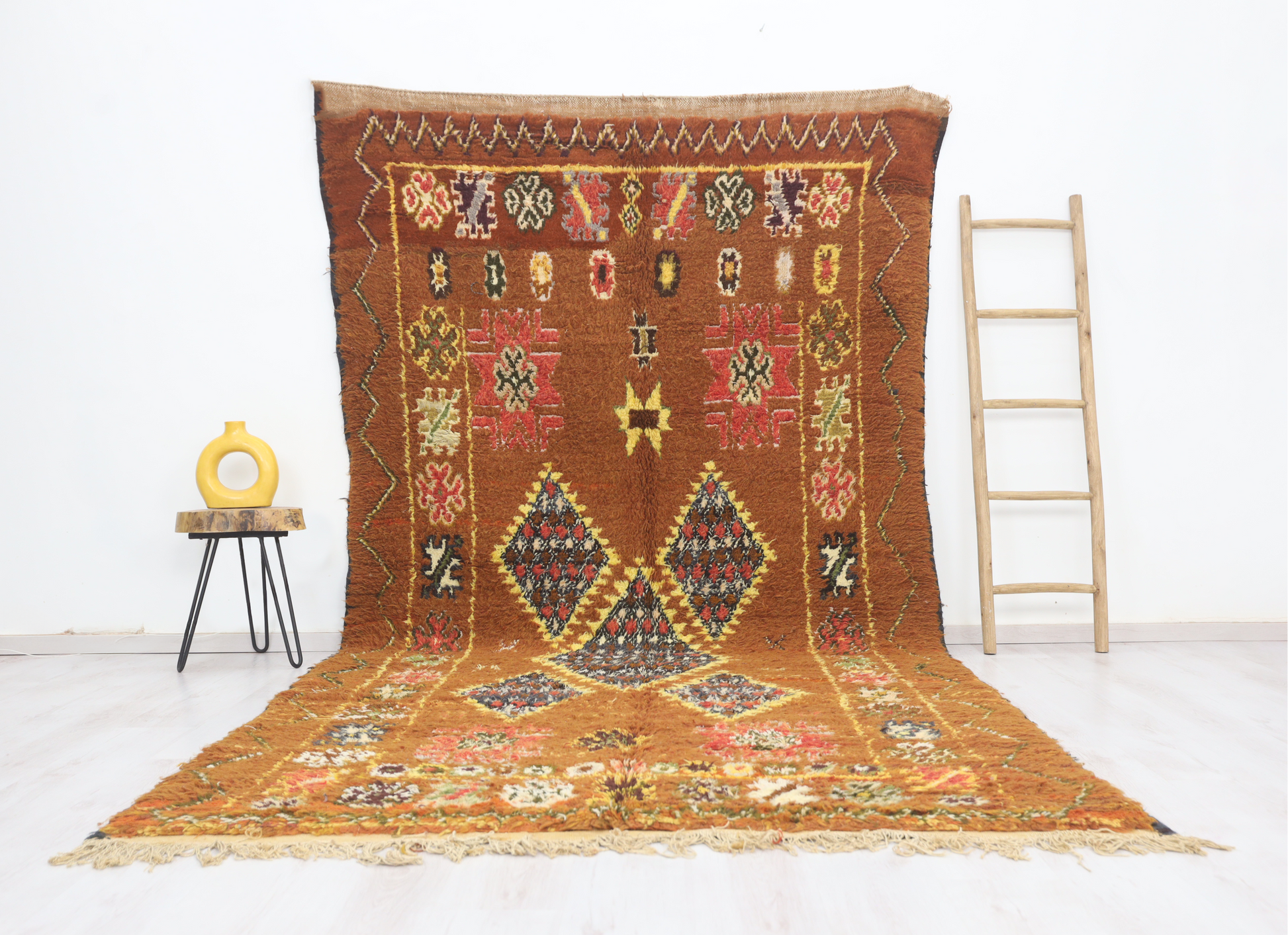 Aghraw Vintage Moroccan Rug  6'1" x 12'0" - Wavlynn