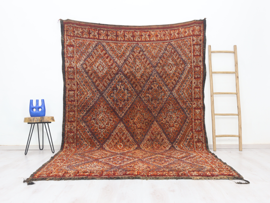 Tifral Vintage Moroccan Rug  6'8" x 10'2" - Wavlynn