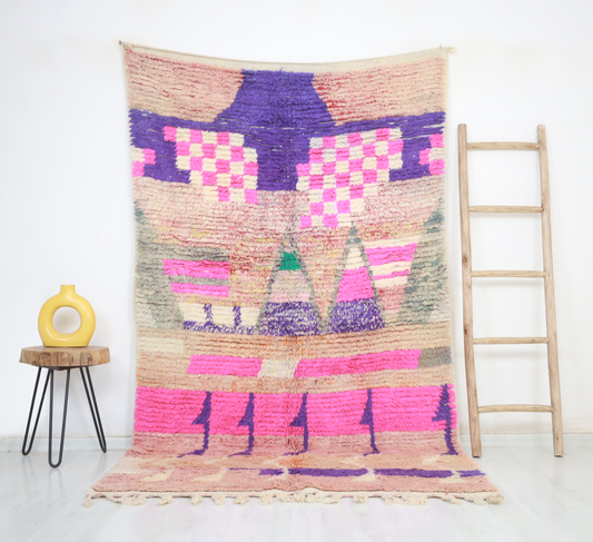 Maslay  Moroccan Rug 4'8" x 8'5" - Wavlynn