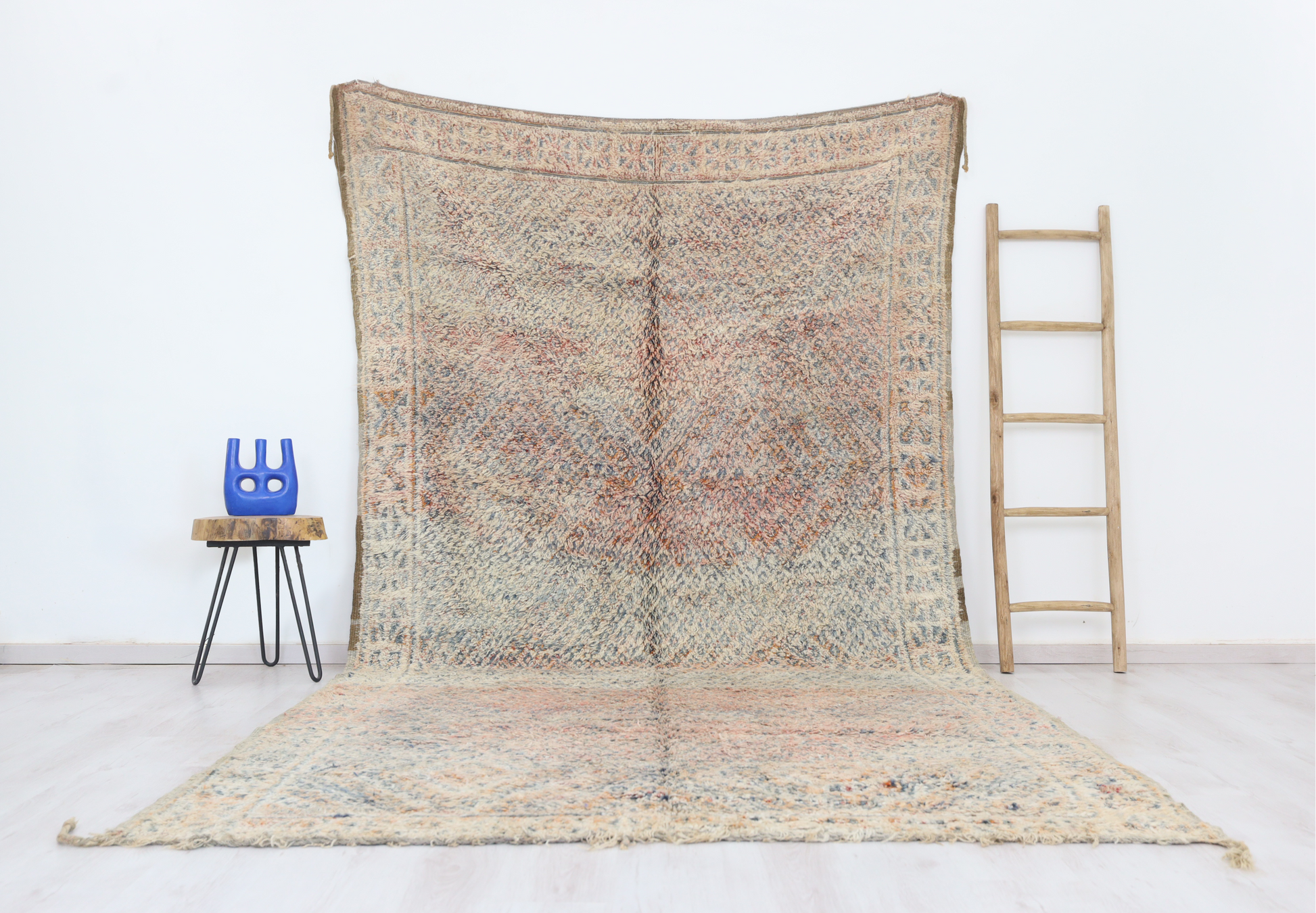 Irsen Vintage Moroccan Rug 6'6" x11'8" - Wavlynn