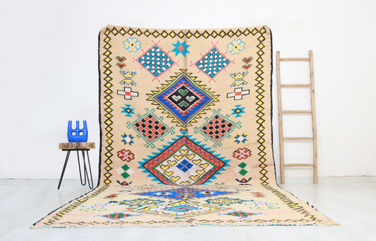 Cilyan Vintage Moroccan Rug  6'3" x12'1" - Wavlynn