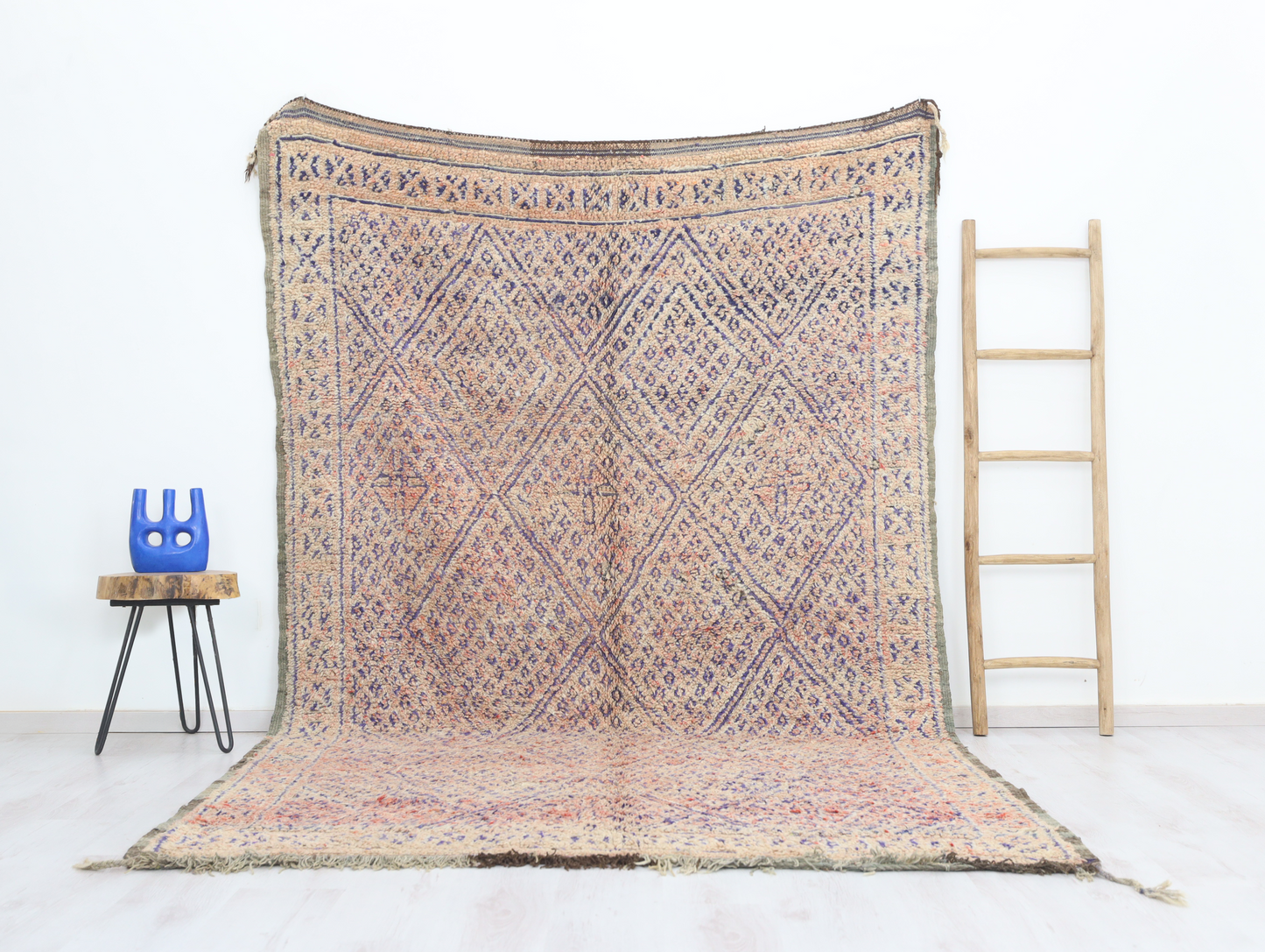 Tinehya Vintage Moroccan Rug 6'3" x10'2" - Wavlynn