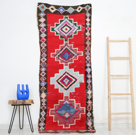 Fekkan  Moroccan Rug 2'7" x 7'4" - Wavlynn