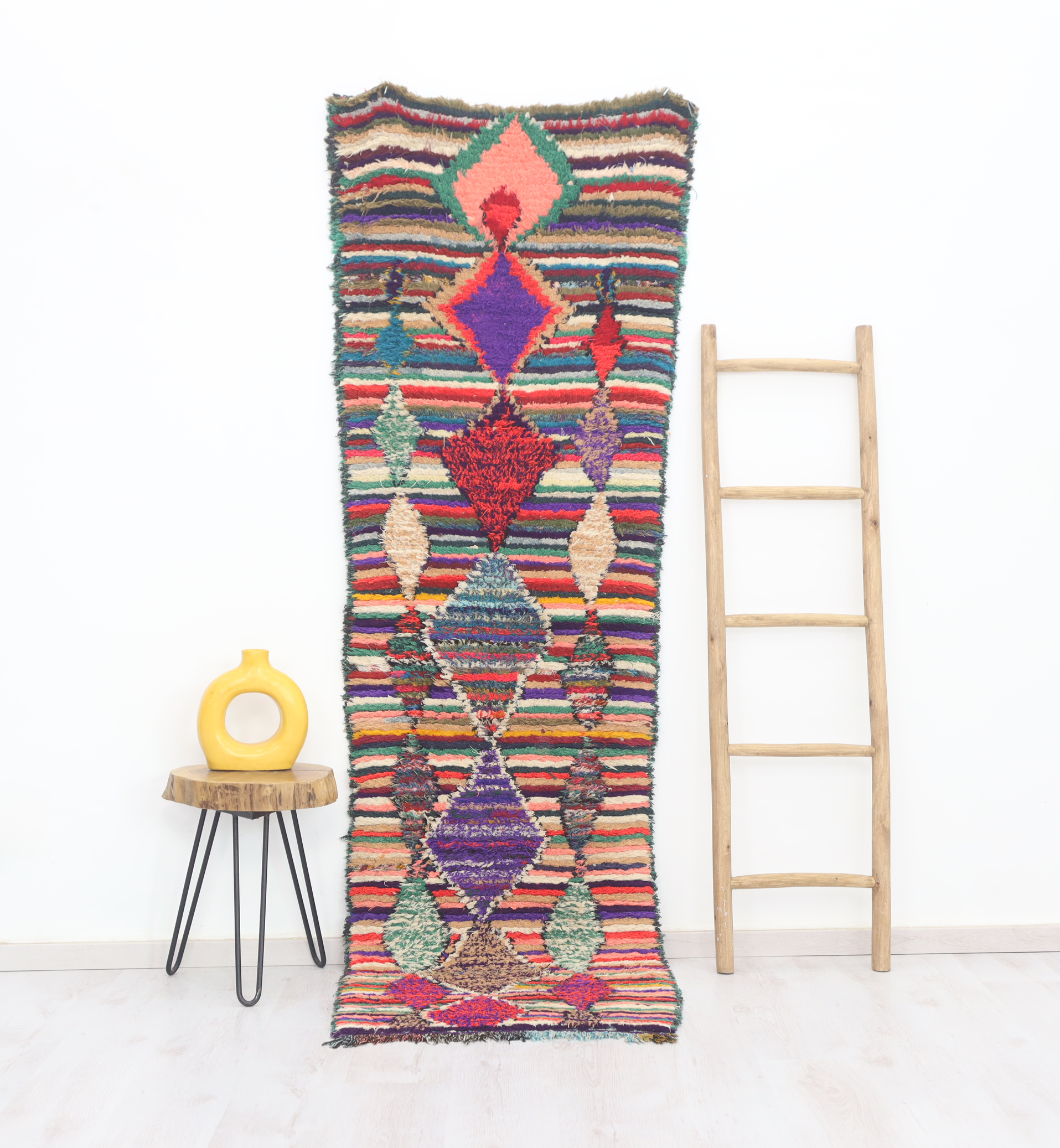 Kella  Moroccan Rug 2'6" x 8'2" - Wavlynn