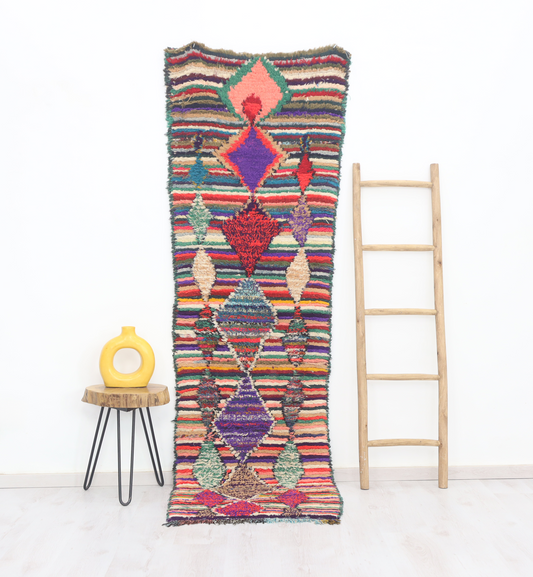 Kella  Moroccan Rug 2'6" x 8'2" - Wavlynn