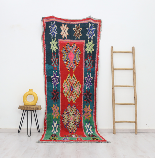 Tilef Moroccan Rug 3'4" x 8'5" - Wavlynn