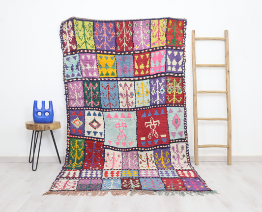 Tinhinan Moroccan Rug 4'4" x 8'2" - Wavlynn