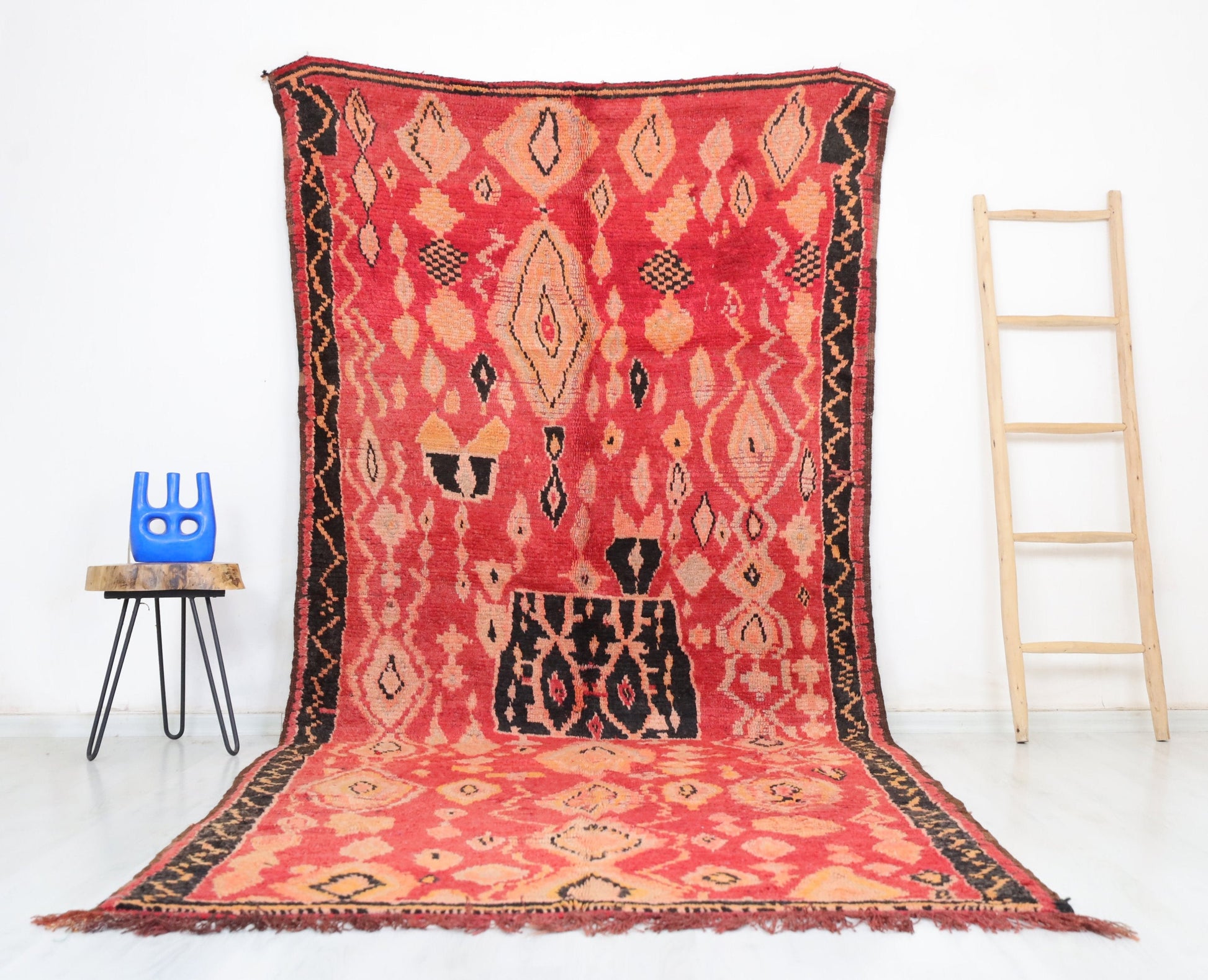 Damia Vintage Moroccan Rug  5'4" x 11'5" - Wavlynn