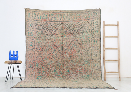 Ider Vintage Moroccan Rug  6'3" x9'2" - Wavlynn