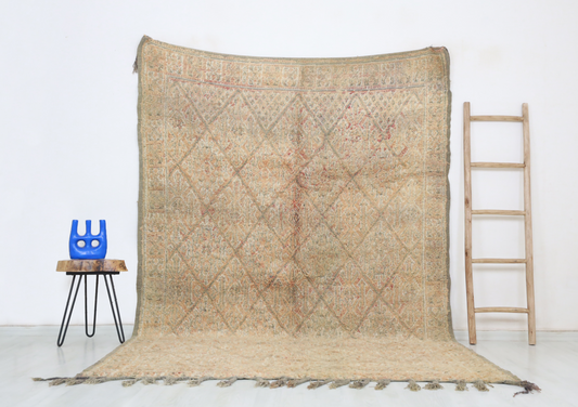 Charifa Vintage Moroccan Rug  6'5" x9'4" - Wavlynn