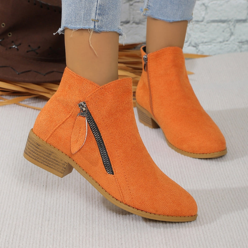 Soraya Mae ankle boots tan suede structured lightweight cushioned sole all-terrain grip