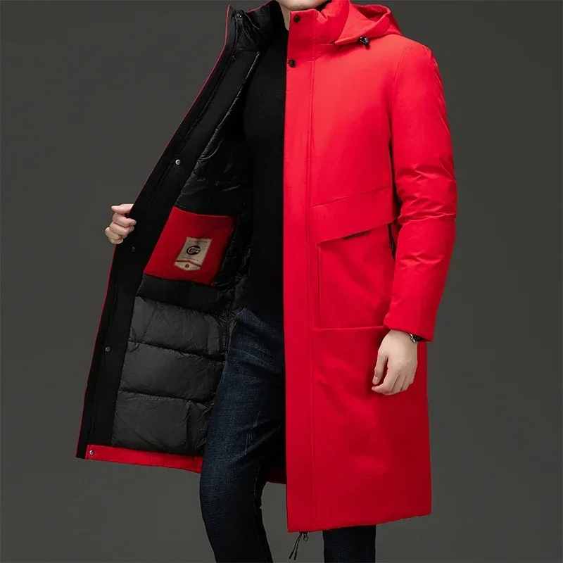 Men's insulated zip-front winter coat by Wavlynn, baffled quilted design for cold weather warmth