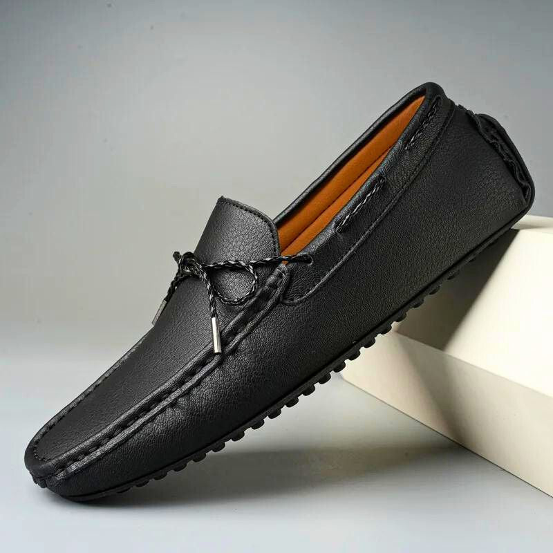 Verlyn brown genuine Italian leather loafers with cushioned arch support and flexible sole