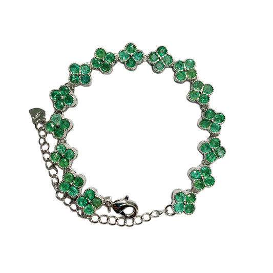 Emerald Grove Link Bracelet - Wavlynn