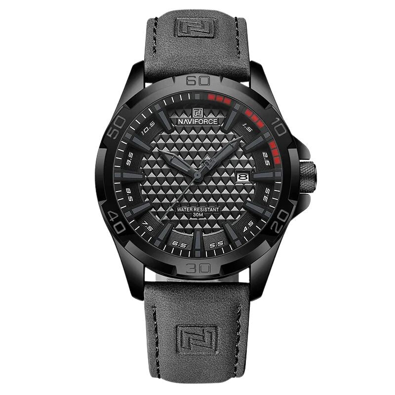 Orbinum NF Watch brown leather strap quartz calendar mineral glass scratch-resistant timepiece