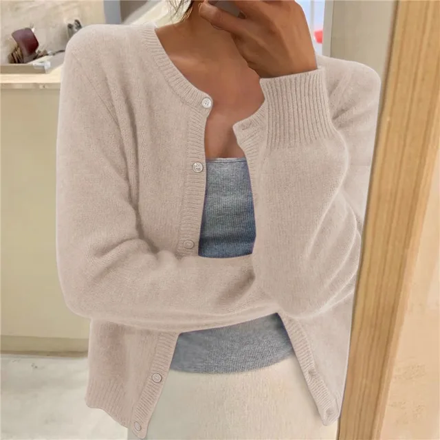 Wavlynn Erica women's midweight knit cardigan soft relaxed fit for casual winter layering