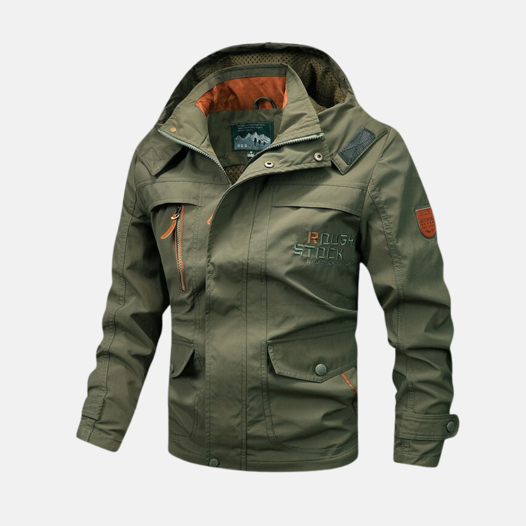 Wavlynn Nordisk men's loose fit windproof water resistant shell jacket for travel and outdoor wear