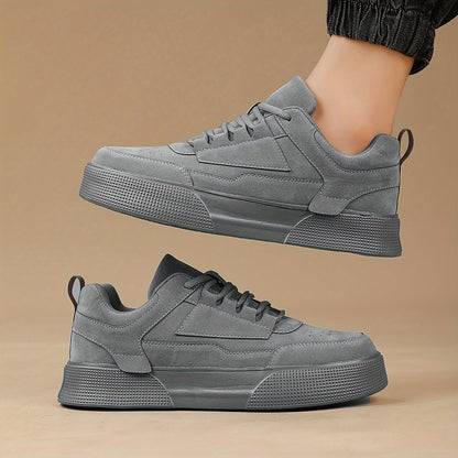 Men's chunky sole lace-up street sneakers by Wavlynn bold fashion-forward midsole for urban style