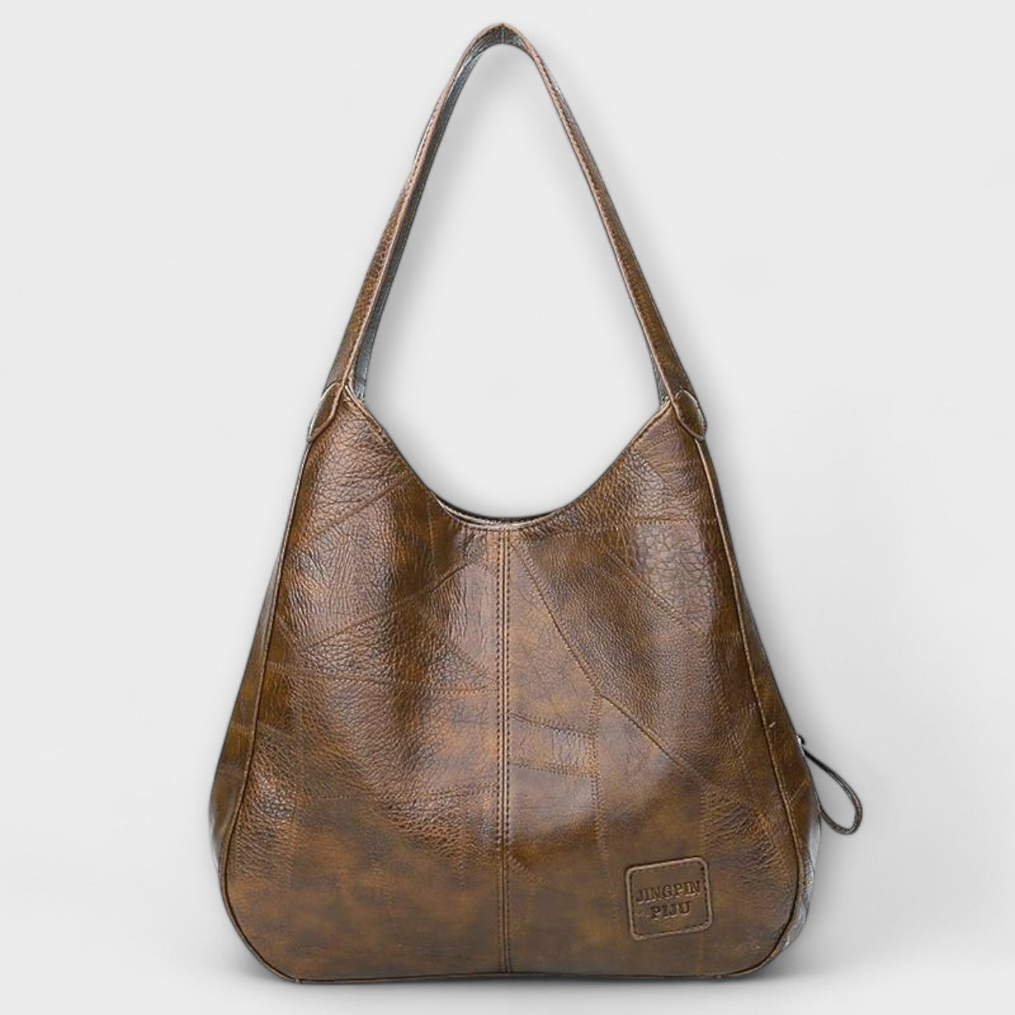 Freydis minimalist shoulder bag in neutral tone with sleek lines and spacious structured silhouette